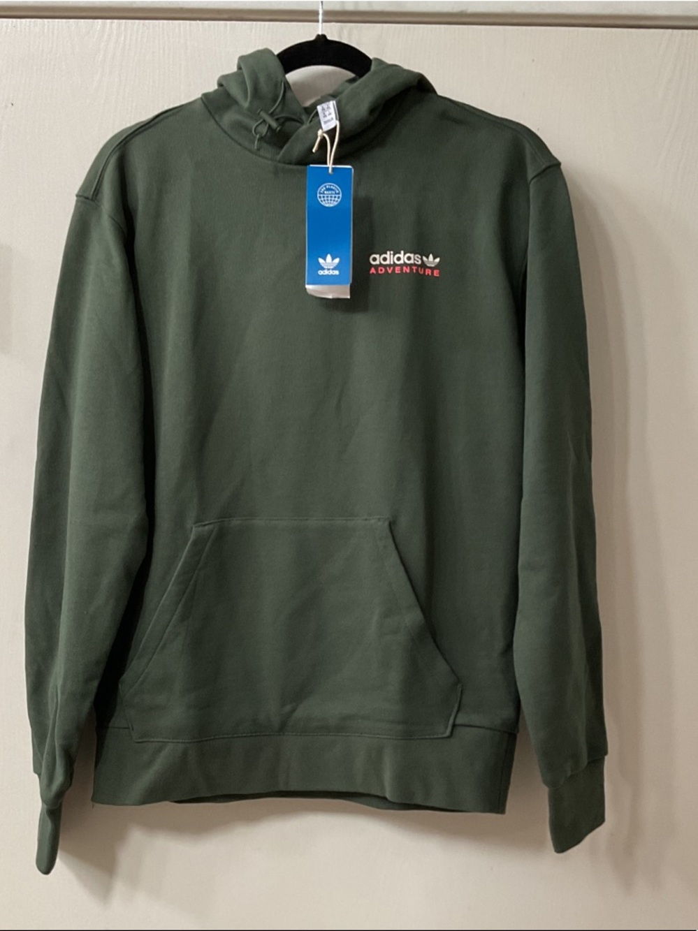 adidas Olive Green Adventure Pullover Hoodie